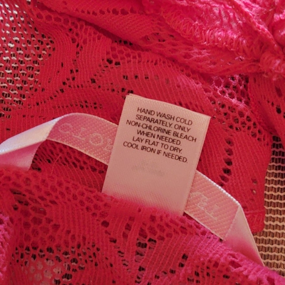 Victoria's Secret Pink Stretchy Lace Lingerie Set S - Picture 7 of 11